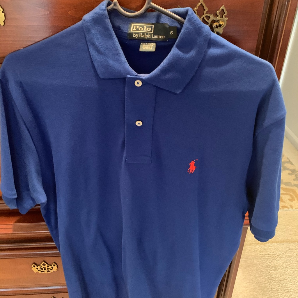 Ralph Lauren Polo Shirt S Very Nice! Blue In Color With Great Style And Class.